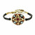 Michal Golan EARTH- Circle Pendant on Leather Strap Bracelet ~ SB567 | Adare's Boutique
