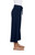  Wide Leg Trouser Crop by Sympli ~27204-Navy-Side View|Adare's Boutique