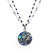 Michal Golan Cerulean Circle Double Chain Necklace N4344 | Adare's Boutique