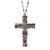 Michal Golan MULTI BRIGHT - Mosaic Cross Pendant Necklace ~N2793 | Adare's Boutique