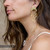  Sorrelli Bright Gold CRYSTAL- Sonoma Statement Earrings~ 4EEU20BGCRY