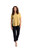 Go To T With Short Sleeves by Sympli 22110R-1-Marigold-Front View|Adare's Boutique