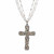 Michal Golan SILVER LINING - Large Crystal Cross Necklace - N4427 | Adare's Boutique