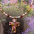Michal Golan PEARL BLOSSOM - Small Cross Necklace~ N1544 | Adare's Boutique