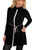 Underline Turtle Neck Trapeze Tunic by Sympli~ Black-23188-Detailed Front View