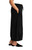 Bamboo Fleece Pleat Hem Skirt By Sympli~ BF4600-Black-Side View