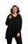 Bamboo Fleece Zip Up By Sympli~ BF4500-Black-Front View