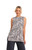Sleeveless Nu Ideal Tunic by Sympli -21151-Animal Print Fog-Front View