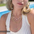 Sorrelli CRYSTAL - Cleo Bead Chain Tennis Necklace ~ 4NEZ3BGCRY