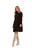 Turtle Neck Trapeze Dress by Sympli~ 28129-Coffee- Front View|Adare's Boutique