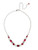 CRIMSON PRIDE- Tansy Half Line Tennis Necklace ~ NDQ14RHCP