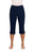 Narrow Capri by Sympli-Aqua~ 2748C-Navy-Front View|Adare's Boutique