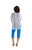 Mesh Slit Back Tunic by Sympli- 3325-0-White- Back View | Adare's Boutique