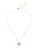 Sorrelli AQUAMARINE- Cushion-Cut Pendant Necklace ~ NDS50BGAQU | Adare's Boutique
