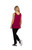  Tipped Reversible Go To Tank by Sympli-21198CB- Magenta/Black-Round Neck-Back View|Adare's Boutique