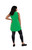  Colour Block Patch Pocket Sleeveless Tunic by Sympli-21205CB-Kelly Green/Ivory-Back View|Adare's Boutique