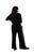  Colour Block Sleeve Nu Cinch Top by Sympli- 22279CB-Black/Ivory-Back View|Adare's Boutique