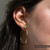 Sorrelli CRYSTAL- Mini Serafina Hoop Earrings ~ EFJ1BGCRY | Adare's Boutique