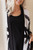 Pocket Kimono Short Sympli~ 25149PP-Abstract/Black-Detailed View|Adare's Boutique