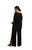 Bamboo CrissCross Tunic by Sympli-Print-T4300-Black-Back View|Adare's Boutique