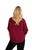 Bamboo V Neck Dolman Top by Sympli~T4202-Mulberry-Back View