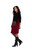Colour Block Patch Pocket Dress by Sympli~ 28138CB-Bloodstone/Black- Side View|Adare's Boutique