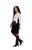 Colour Block Patch Pocket Dress by Sympli~ 28138CB-Black/Ivory- Side View|Adare's Boutique