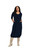  Pleat Hem Dress by Sympli~ 28144-Navy-Front View|Adare's Boutique