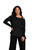 One Shoulder Top-Emboss- by Sympli~ 22294EJ-Black Animal Emboss-Front View|Adare's Boutique