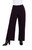 Side Slit Wide Pant by Sympli- 27257-Currant-Front View|Adare's Boutique