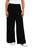 Mix Wide Leg Trouser With Faux Leather by Sympli- 27263V-Black-Side View|Adare's Boutique