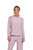 Bamboo Fleece Cut Out Shoulder Top by Sympli- BF4203-Lilac-Front View|Adare's Boutique