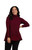 Split Back Waffle Sweater by Sympli- K7230W-Bloodstone-Front View|Adare's Boutique