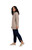 Funnel Neck Rib Sweater Tunic by Sympli- K7316R-Camel-Side View|Adare's Boutique