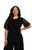Go To Classic T with Lace by Sympli~ 3242-Black-Front View|Adare's Boutique