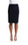 Tube Skirt Midi by Sympli~ 2689 -Navy-Front View|Adare's Boutique