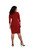 Side Twist Dress by Sympli~ 28148-Red-Back View|Adare's Boutique