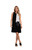 Colour Block Patch Pocket Sleeveless Dress by Sympli- 28151CB-Black/Ivory-Front View|Adare's Boutique