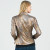 Metallic Liquid Leather™ Textured Signature Jacket -Copper- By Clara Sunwoo (JK161SH-COPPER) 