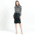 Liquid Leather™ Sheen Pencil Skirt - Black- By Clara Sunwoo (22SKL-BLACK) | Adare's Boutique