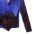 Long Sleeve Crossover Faux Wrap Top -Purple Watercolor By Clara Sunwoo (T64LP1-PURPLE) | Adare's Boutique