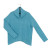 Chunky Ribbed - Tipped Hem Sweater Top - Teal - By Clara Sunwoo (T92WR1) -Front View|Adare's Boutique