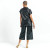 Liquid Leather Funnel Neck Side Vent Tie Top- Black- By Clara Sunwoo (TU23LR) | Adare's Boutique