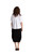  Cotton Gauze Half Sleeve Bolero Shirt by Sympli-C8400-White-Back View|Adare's Boutique