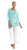 Paisley Print Parachute Hem Soft Knit Tunic - Blue -By Clara Sunwoo- T102P23-Blue-Front View|Adare's Boutique