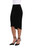 Pencil Drop Skirt Short by Sympli-2650S-Black-Front View|Adare's Boutique
