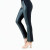 Liquid Leather™ Ponte Two Tone Flared Pocket Pant - Black- By Clara Sunwoo (PT52LR-BLACK) | Adare's Boutique