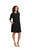 Nu Trapeze Dress by Sympli-Print-28174-Black- Front View | Adare's Boutique