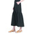 Tie Waist Tiered Maxi Skirt - Linen Knit - Black- By Clara Sunwoo- SK2LN | Adare's Boutique