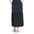 Tie Waist Tiered Maxi Skirt - Linen Knit - Black- By Clara Sunwoo- SK2LN | Adare's Boutique
